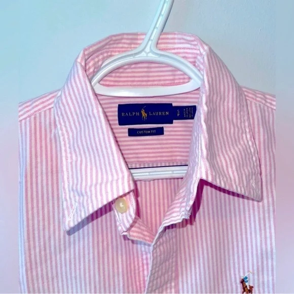 NWOT Polo Ralph Lauren Striped Knit Oxford Shirt - Picture 2 of 5